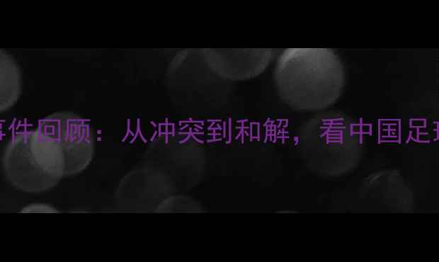 图片 山东鲁能球迷冲突事件回顾：从冲突到和解，看中国足球的破局之路🏟️⚽