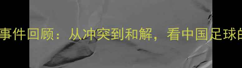 图片 山东鲁能球迷冲突事件回顾：从冲突到和解，看中国足球的破局之路🏟️⚽1