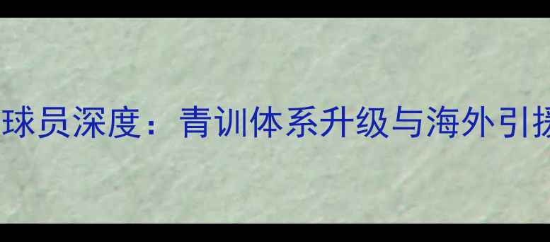 图片 山东鲁能规划球员深度：青训体系升级与海外引援战略全解读1