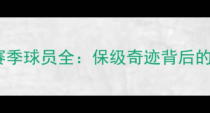 图片 山东鲁能赛季球员全：保级奇迹背后的黄金阵容2