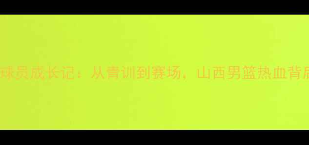 图片 山西CBA球员成长记：从青训到赛场，山西男篮热血背后的故事