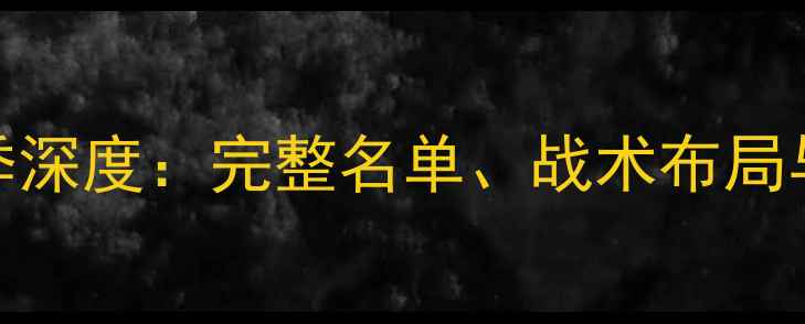 图片 巴塞罗那赛季深度：完整名单、战术布局与球星表现全