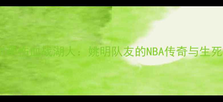 图片 巴蒂尔带伤血战湖人：姚明队友的NBA传奇与生死时刻2