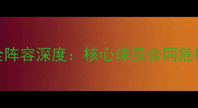 图片 布鲁克林篮网队全阵容深度：核心球员合同危机与战术体系升级