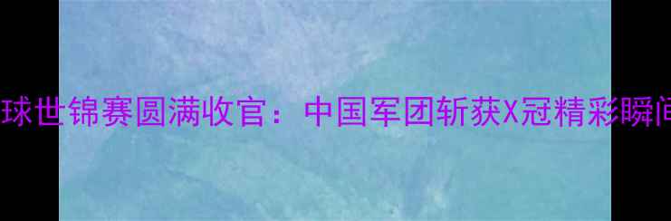图片 广州羽毛球世锦赛圆满收官：中国军团斩获X冠精彩瞬间全回顾1