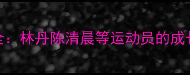 图片 广州羽毛球名将职业发展全：林丹陈清晨等运动员的成长路径与城市体育文化影响
