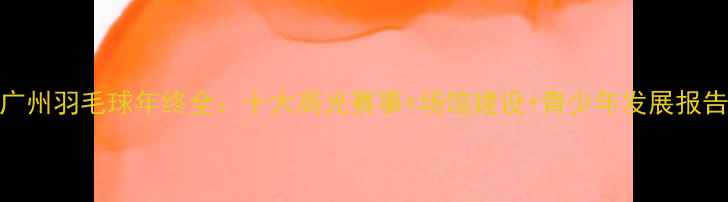 图片 广州羽毛球年终全：十大高光赛事+场馆建设+青少年发展报告