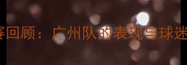 图片 广州足球比赛回顾：广州队的表现与球迷热情全记录2
