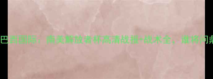 图片 弗拉门戈vs巴西国际：南美解放者杯高清战报+战术全，谁将问鼎冠军？！2