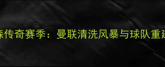 图片 弗格森传奇赛季：曼联清洗风暴与球队重建密码