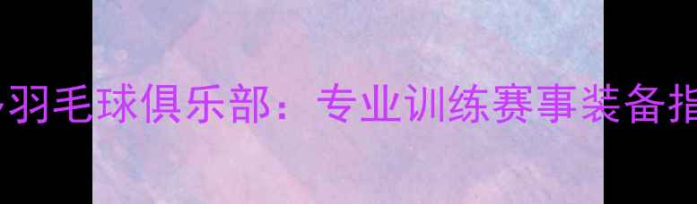 图片 张家港维克多羽毛球俱乐部：专业训练赛事装备指南最新攻略2