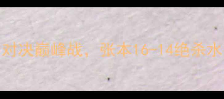 图片 张本智和vs水谷隼：中日对决巅峰战，张本16-14绝杀水谷，国乒为何忧心忡忡？