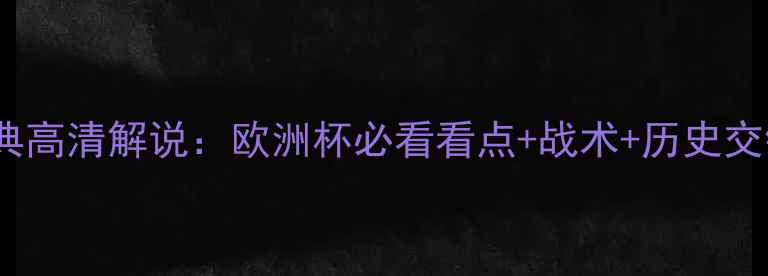 图片 德国vs瑞典高清解说：欧洲杯必看看点+战术+历史交锋全记录1