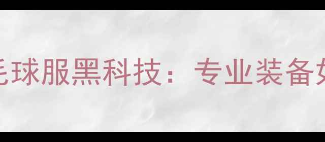 图片 必入！黑色胜利羽毛球服黑科技：专业装备如何助你赢在赛场？
