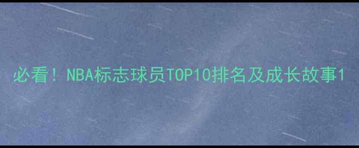 图片 必看！NBA标志球员TOP10排名及成长故事1