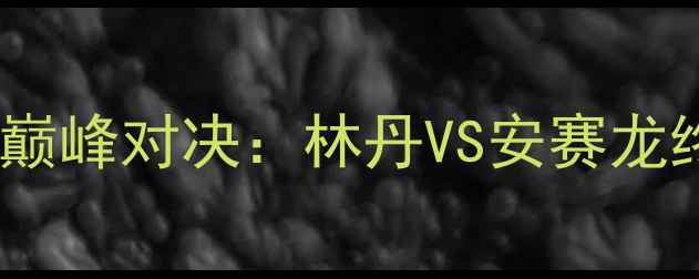 图片 悉尼羽毛球男单巅峰对决：林丹VS安赛龙终极战报与技术1
