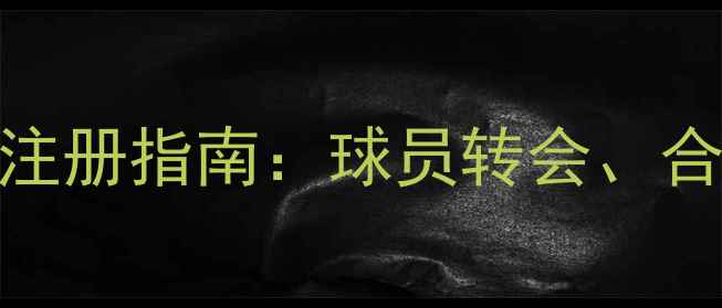 图片 意大利职业联赛注册指南：球员转会、合同与职业发展全