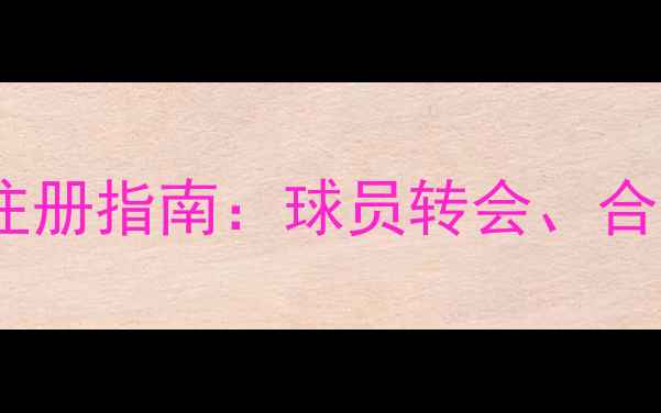 图片 意大利职业联赛注册指南：球员转会、合同与职业发展全2