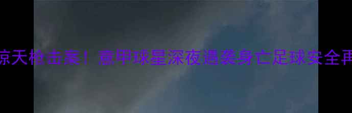 图片 意大利足坛惊天枪击案！意甲球星深夜遇袭身亡足球安全再引全球震动