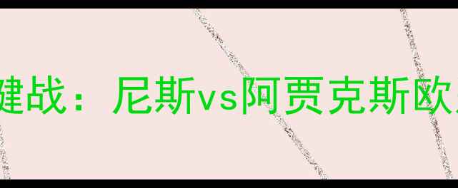 图片 意甲争冠关键战：尼斯vs阿贾克斯欧冠资格战全1