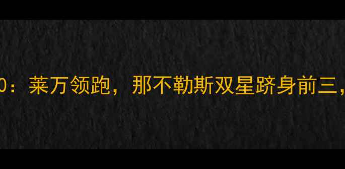 图片 意甲射手榜TOP10：莱万领跑，那不勒斯双星跻身前三，国米新星爆发1