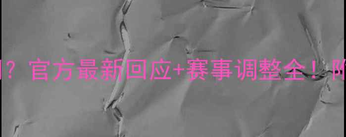 图片 意甲比赛延期？官方最新回应+赛事调整全！附未来赛程表1