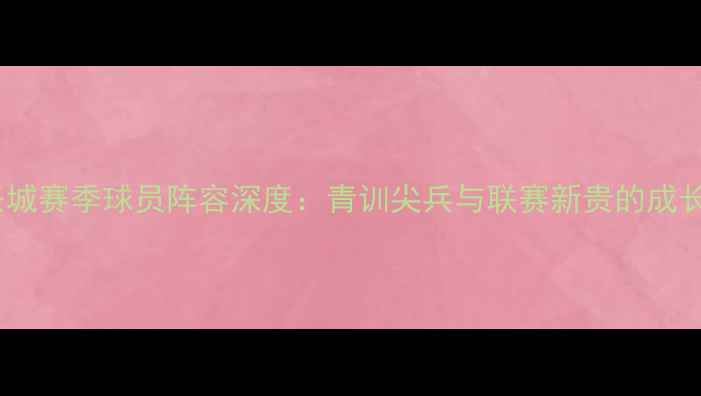 图片 成都兴城赛季球员阵容深度：青训尖兵与联赛新贵的成长之路1