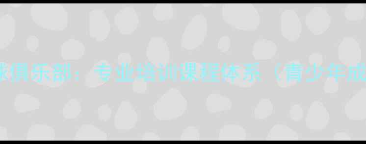 图片 成都凯胜羽毛球俱乐部：专业培训课程体系（青少年成人私教团课）1