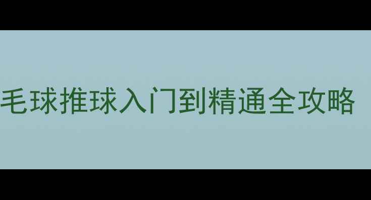 图片 手把手教你打遍全场！羽毛球推球入门到精通全攻略（附发力口诀+实战技巧）