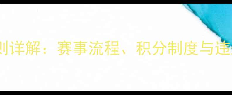 图片 拉力赛规则详解：赛事流程、积分制度与违规处罚全2