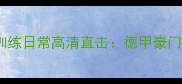 图片 拜仁慕尼黑球员训练日常高清直击：德甲豪门夏季备战全攻略2