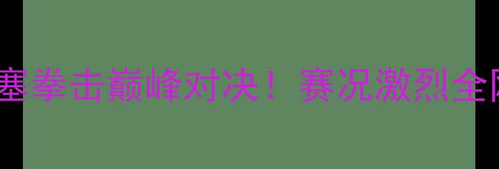 图片 拳王中国VS塞尔维亚：中塞拳击巅峰对决！赛况激烈全网直击，冠军归属引热议1