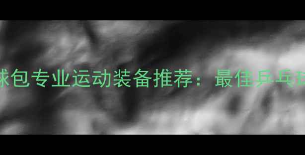 图片 斯帝卡乒乓球包专业运动装备推荐：最佳乒乓球包选购指南