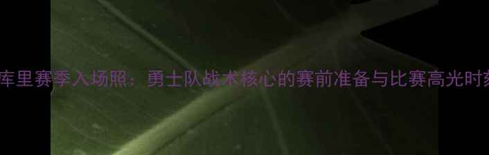 图片 斯蒂芬·库里赛季入场照：勇士队战术核心的赛前准备与比赛高光时刻全记录1