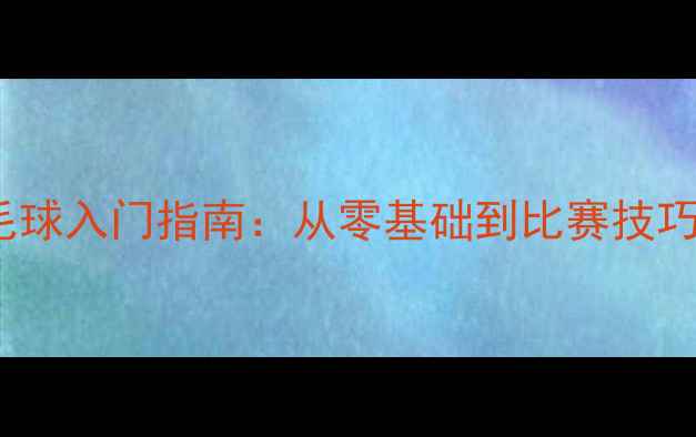 图片 新手家长必看3-12岁孩子羽毛球入门指南：从零基础到比赛技巧全家长陪练手册+训练计划表