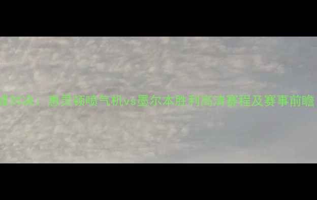 图片 新西兰VS澳大利亚巅峰对决：惠灵顿喷气机vs墨尔本胜利高清赛程及赛事前瞻（附实时比分追踪）2