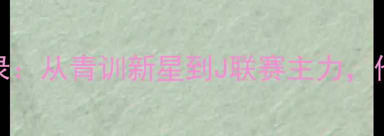 图片 日本U20国脚SHOJA成长全记录：从青训新星到J联赛主力，他的足球之路为何备受关注？
