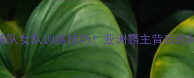 图片 日本乒乓球队女队训练技巧！亚洲霸主背后的科学训练法