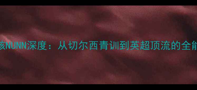 图片 曼城新核NUNN深度：从切尔西青训到英超顶流的全能进化史