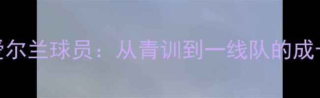 图片 曼联爱尔兰球员：从青训到一线队的成长之路