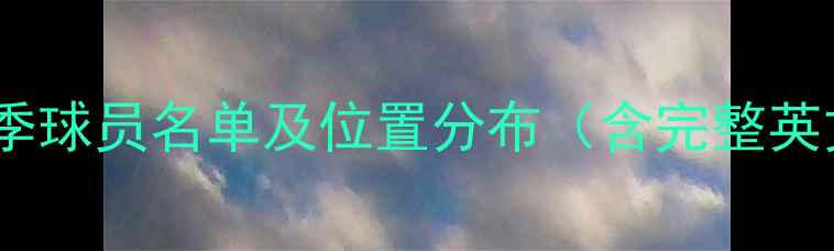图片 曼联赛季球员名单及位置分布（含完整英文名）1