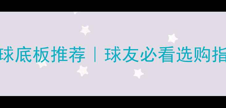 图片 最佳内置乒乓球底板推荐｜球友必看选购指南&避坑攻略1