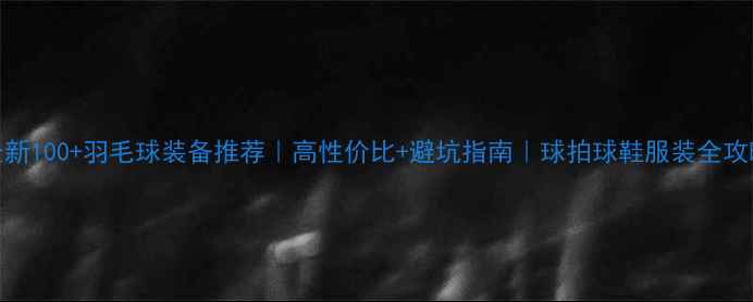 图片 最新100+羽毛球装备推荐｜高性价比+避坑指南｜球拍球鞋服装全攻略