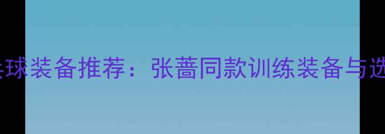 图片 最新乒乓球装备推荐：张蔷同款训练装备与选购指南2