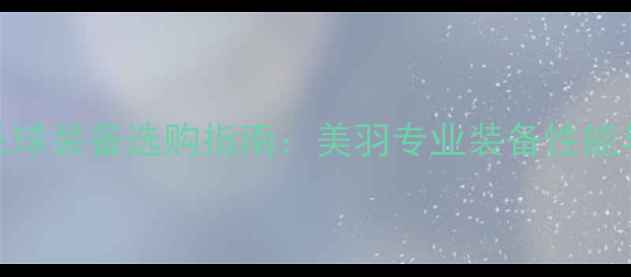 图片 最新版羽毛球装备选购指南：美羽专业装备性能与价格区间