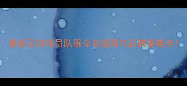 图片 最新足球球员队服命名规则与品牌策略全1