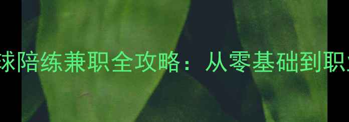 图片 月入5000+！羽毛球陪练兼职全攻略：从零基础到职业陪练的实战指南