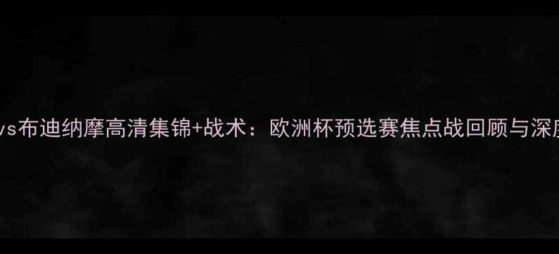 图片 本菲卡vs布迪纳摩高清集锦+战术：欧洲杯预选赛焦点战回顾与深度分析1