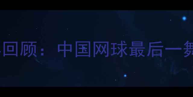 图片 李娜退役战经典回顾：中国网球最后一舞的荣耀与遗憾1