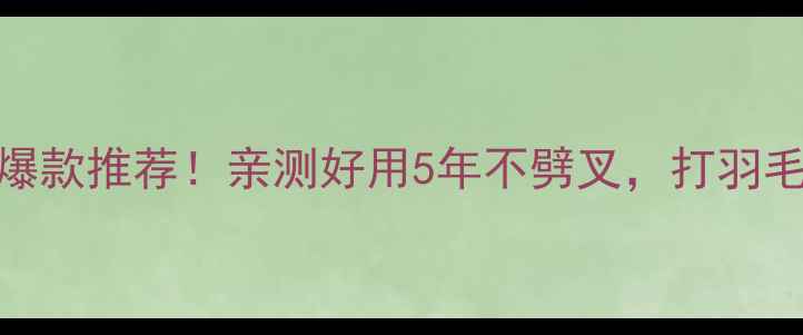 图片 李宁尼龙羽毛球爆款推荐！亲测好用5年不劈叉，打羽毛球必看选购指南